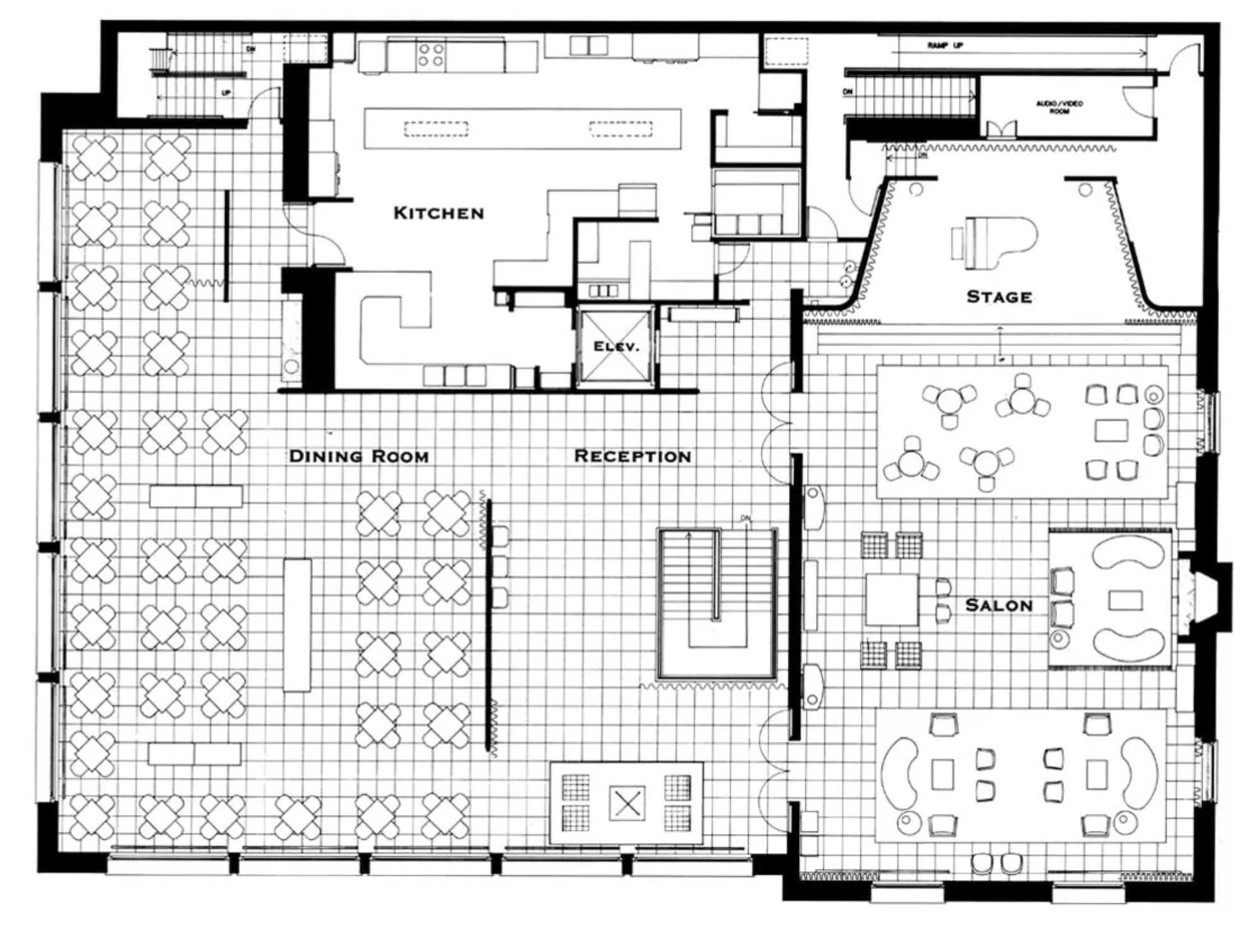 Arts Club original floor plan